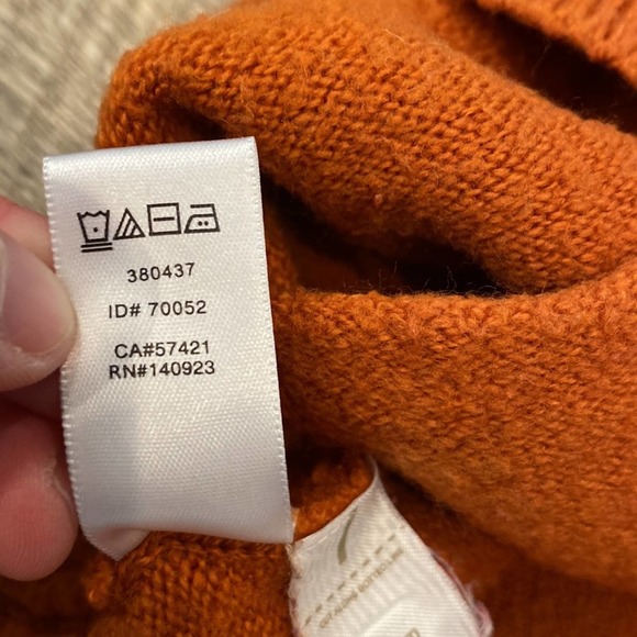 LOFT Burnt Orange Grandpa Chic button Down Cardigan Sweater Small - Picture 7 of 8